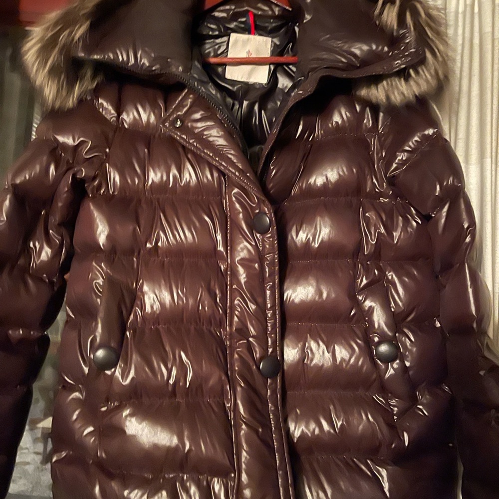Moncler fur lined down jacket, from 2018 collection
